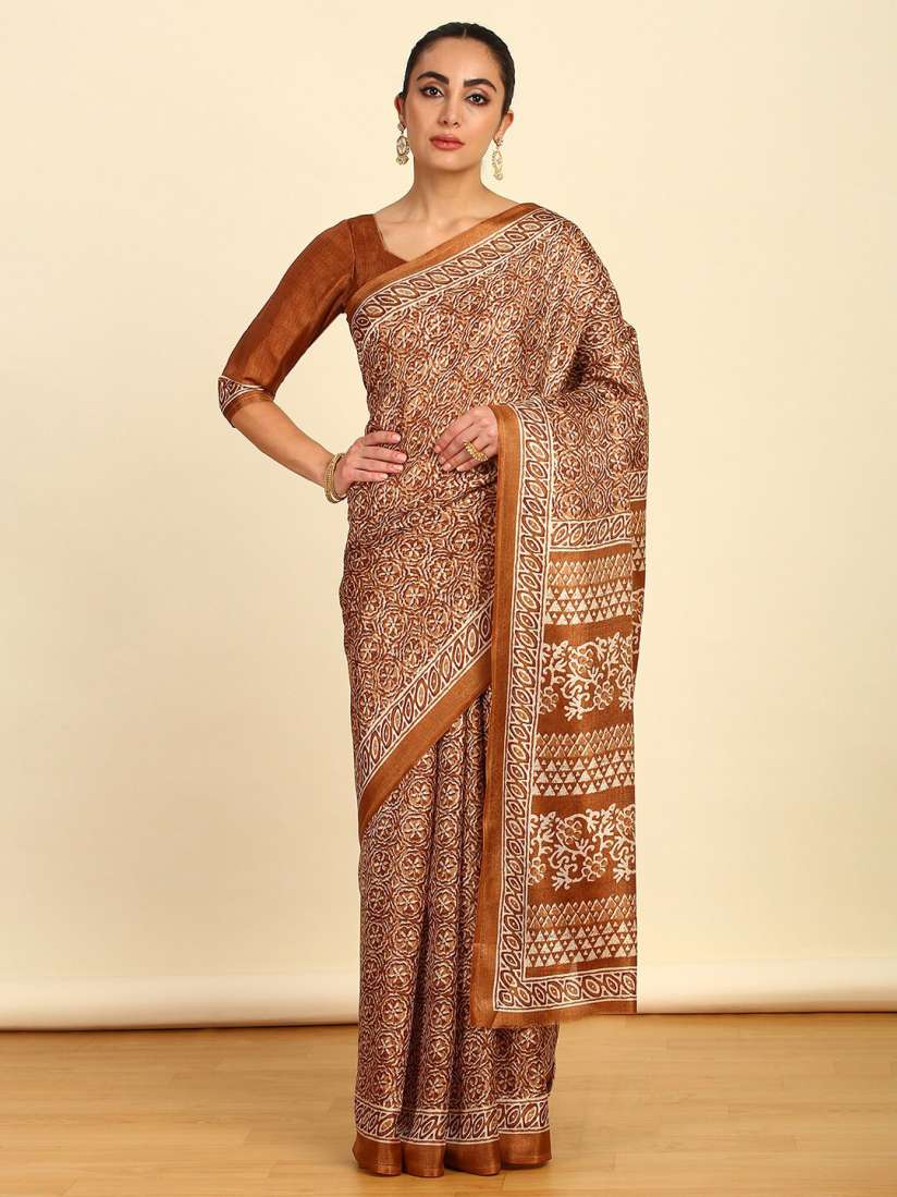 Buy Soch Floral Printed Art Silk Saree Sarees for Women 28441248 Myntra