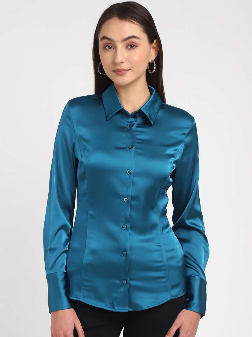 Buy GUESS Spread Collar Casual Shirt Shirts for Women 28449076 Myntra