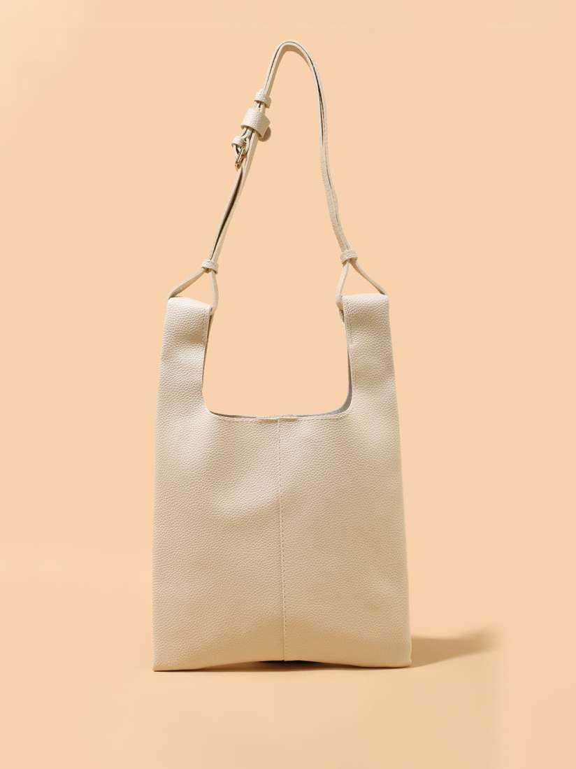 Buy LULU SKY Textured Structured Hobo Bag Handbags for Women 28451686 Myntra