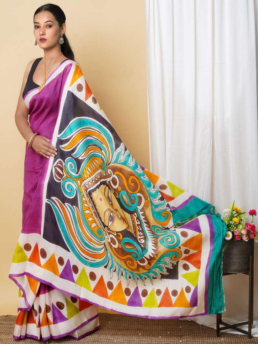 Buy Unnati Silks Ethnic Motifs Pure Silk Handloom Murshidabad silk Saree Sarees for Women 28469066 Myntra