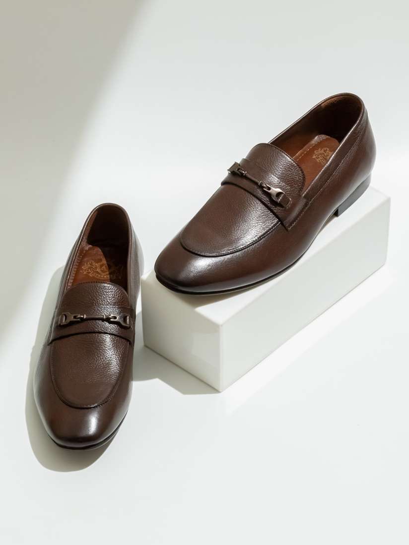 Buy ATESBER by Inc.5 Men Buckle Detailed Leather Formal Slip On Shoes Formal Shoes for Men 28470918 Myntra
