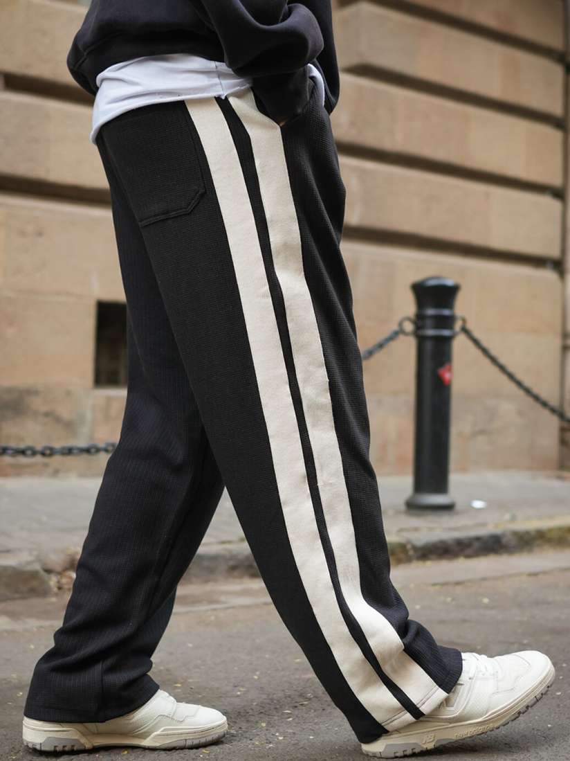 Buy Powerlook Men Striped Baggy Fit Track Pants Track Pants for Men 28471236 Myntra