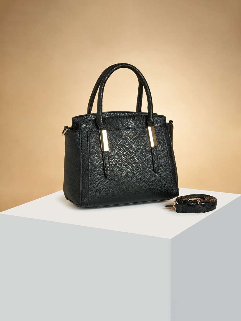 Buy Forever Glam by Pantaloons Textured Structured Handheld Bag Handbags for Women 28482910 Myntra
