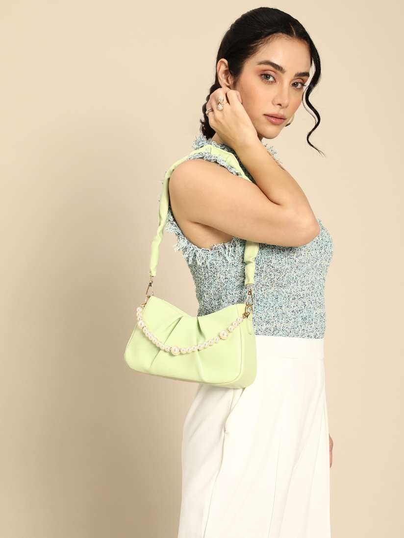 Buy DressBerry Shoulder Bag with Detachable Embellished Handle Handbags for Women 28486978 Myntra
