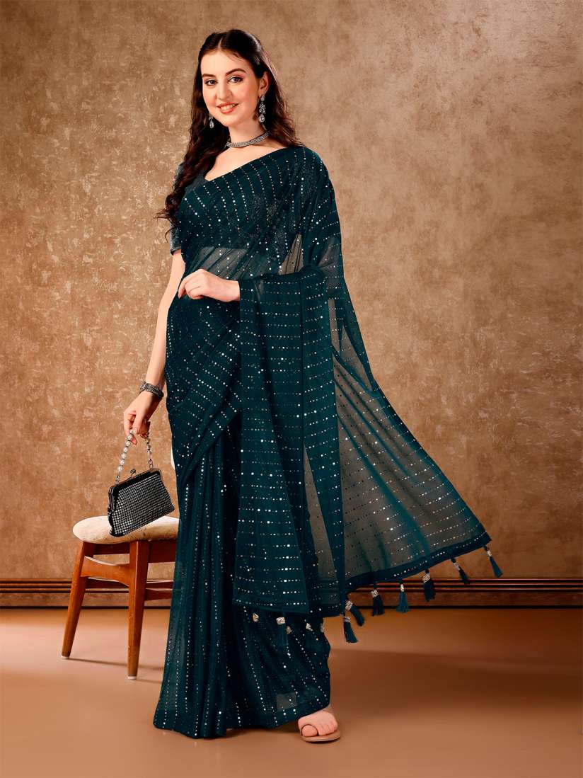 Myntra mirror work sarees new arrivals