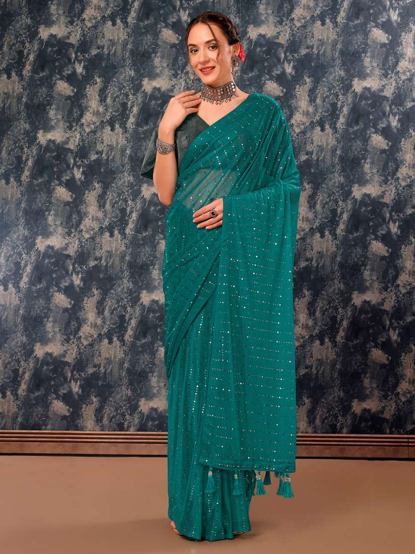 Buy Indian Women Embellished Embroidered Saree Sarees for Women 28491390 Myntra