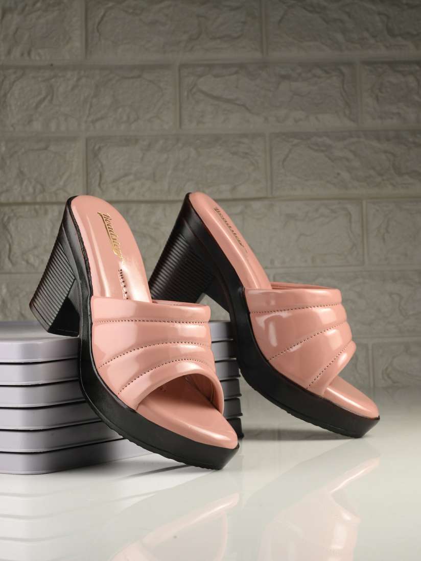 Buy The Roadster Lifestyle Co. Women Peach Coloured Open Toe Platform Heels Heels for Women 28495314 Myntra