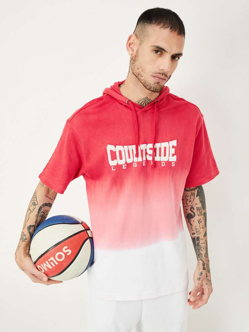 Buy max Typography Printed Hooded T shirt Tshirts for Men 28505532 Myntra
