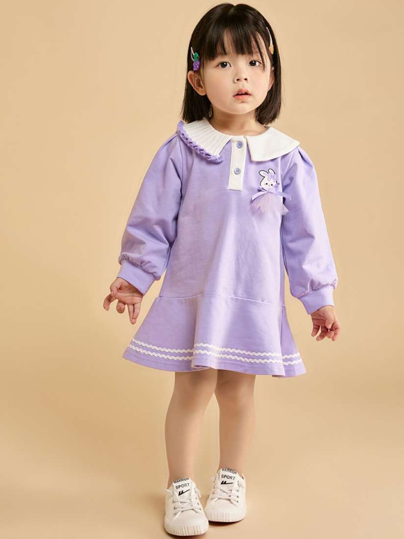 Buy StyleCast Girls Purple A Line Peter Pan Collar A Line Dress Dresses for Girls 28507488 Myntra