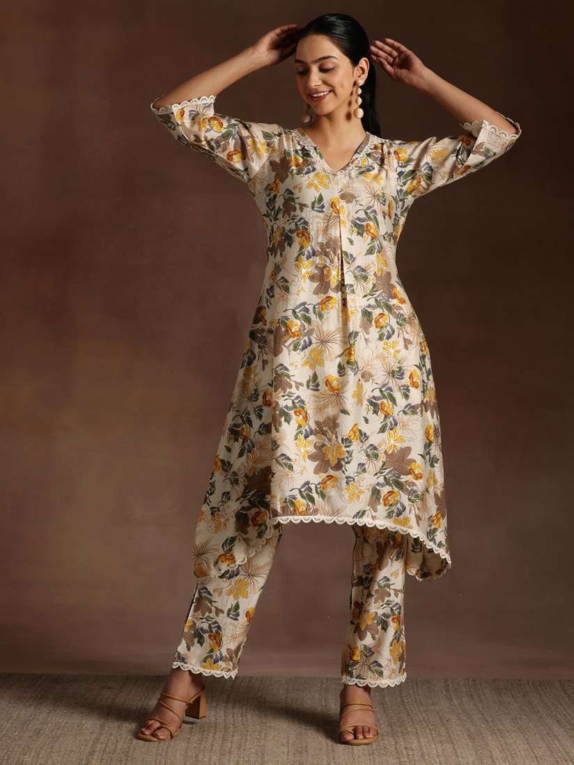Libas floral print kurta store