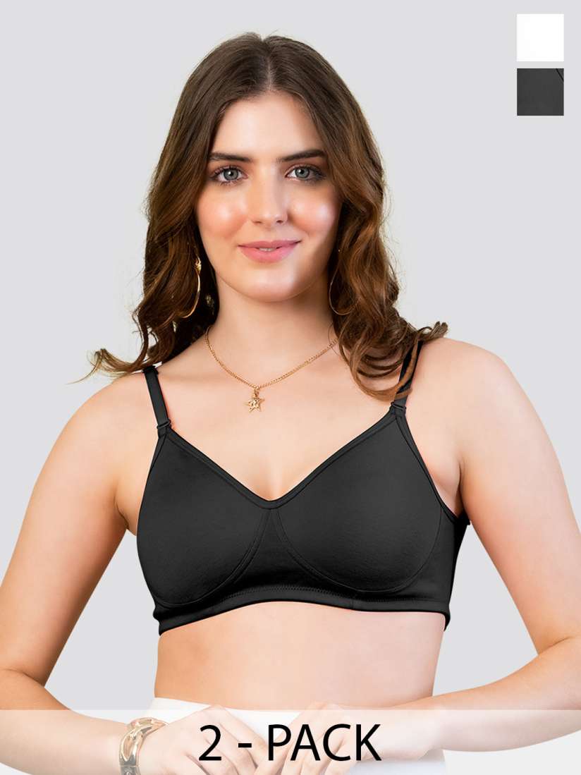 Buy K LINGERIE Pack of 2 Lexi Seamless Cups Fully Adjustable Transparent Back T Shirt Bra Bra for Women 28527894 Myntra