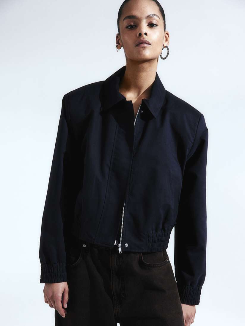 Buy H M Shoulder Pad Bomber Jacket Jackets for Women 28528362 Myntra