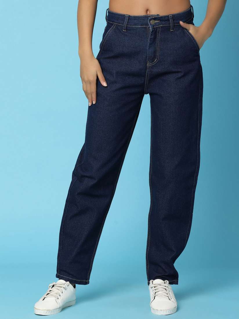 Myntra high waist jeans hot sale