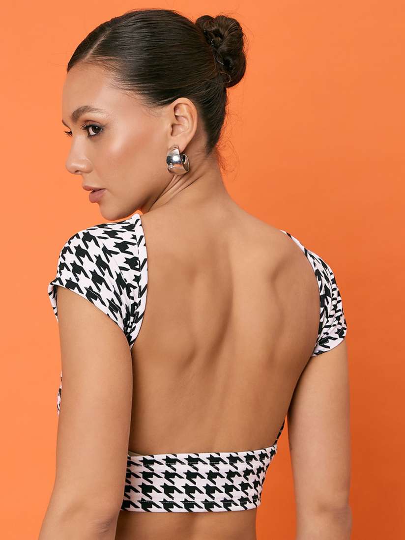 Backless tops myntra cheap