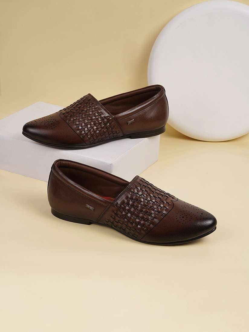 Buy Metro Men Leather Mojaris Casual Shoes for Men 28552564 Myntra