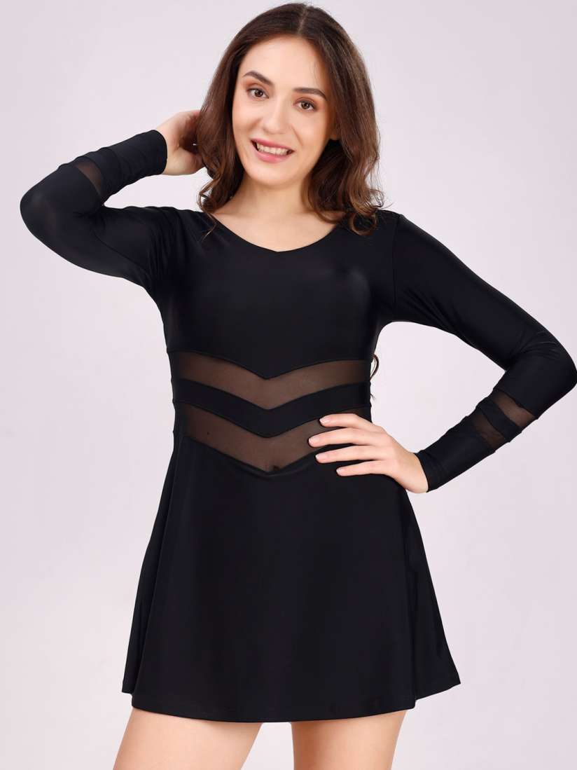 Buy Soie Swim Dress with Attached Shorts Swimwear for Women 28555848 Myntra