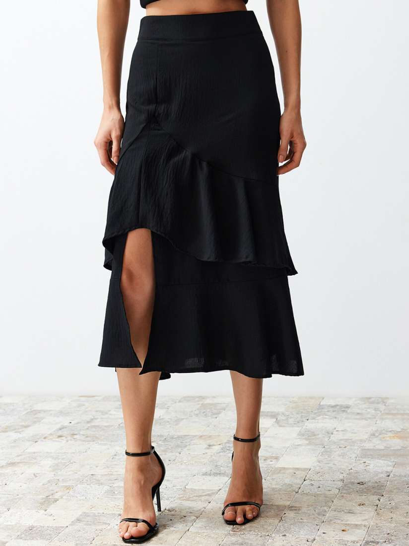 Knee length skirts myntra online