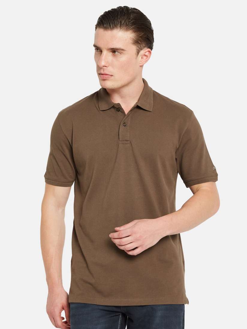 Buy Octave Polo Collar Short Sleeves Cotton Casual T shirt Tshirts for Men 28561296 Myntra