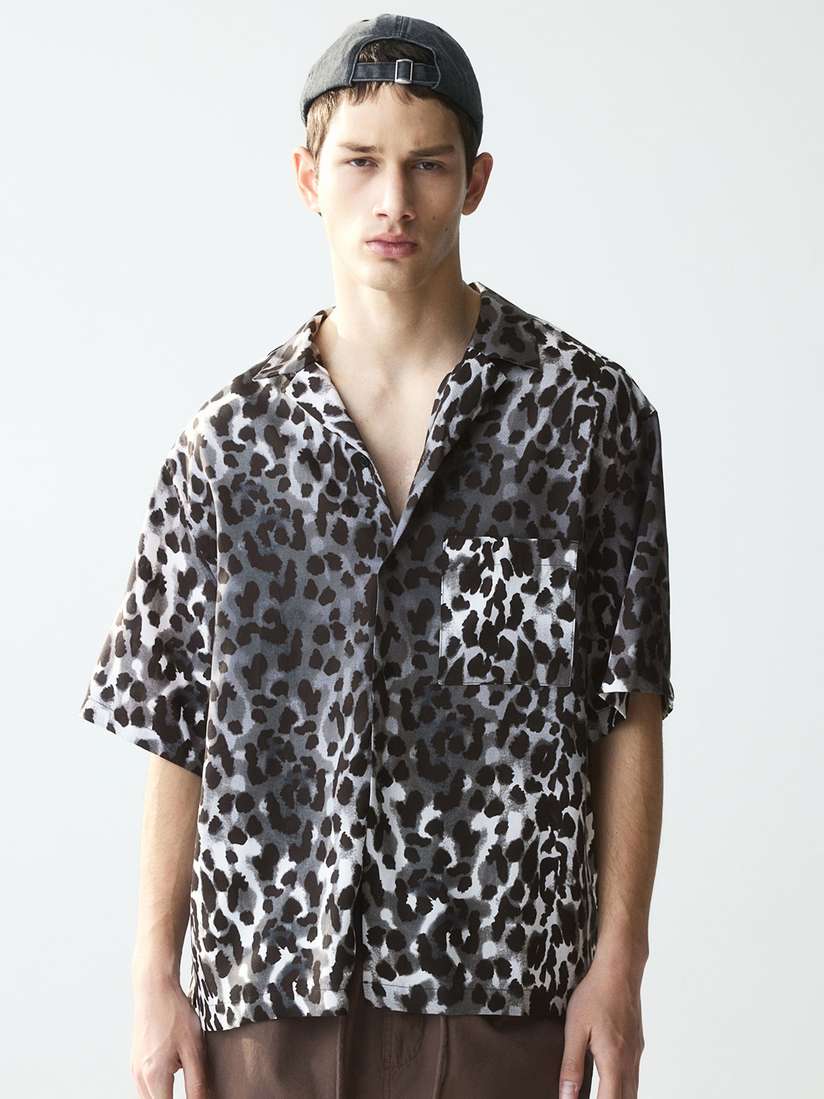 Buy H&M Loose Fit Lyocell Resort Shirt Shirts for Men 28566374