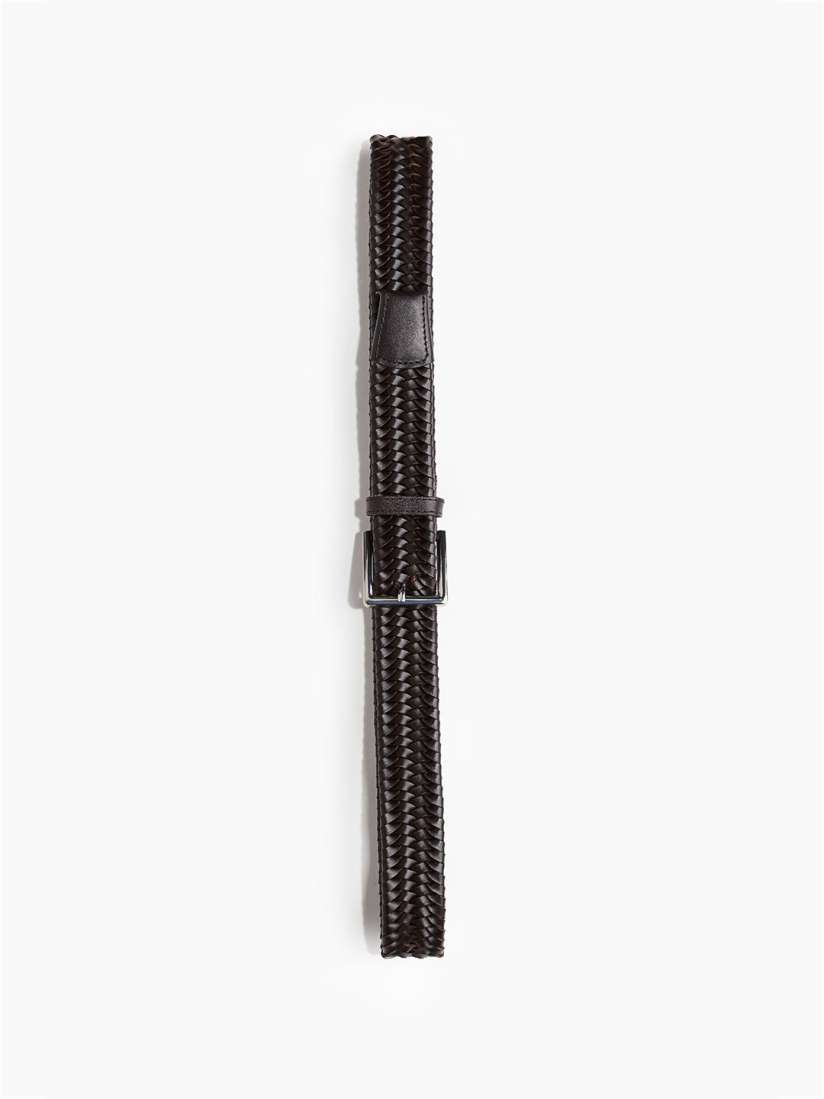 Buy H M Men Braided Leather Belt Belts for Men 28566682 Myntra