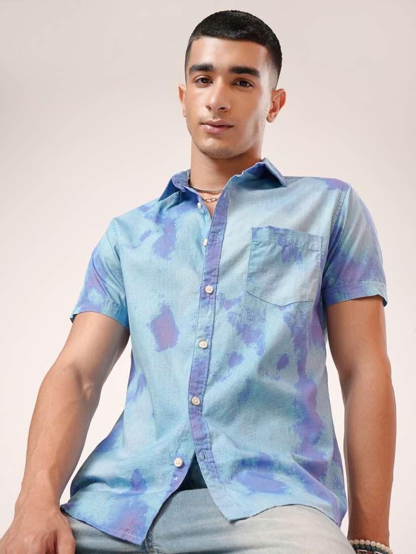 Buy HIGHLANDER Men Slim Fit Abstract Printed Cotton Casual Shirt Shirts for Men 28571492 Myntra