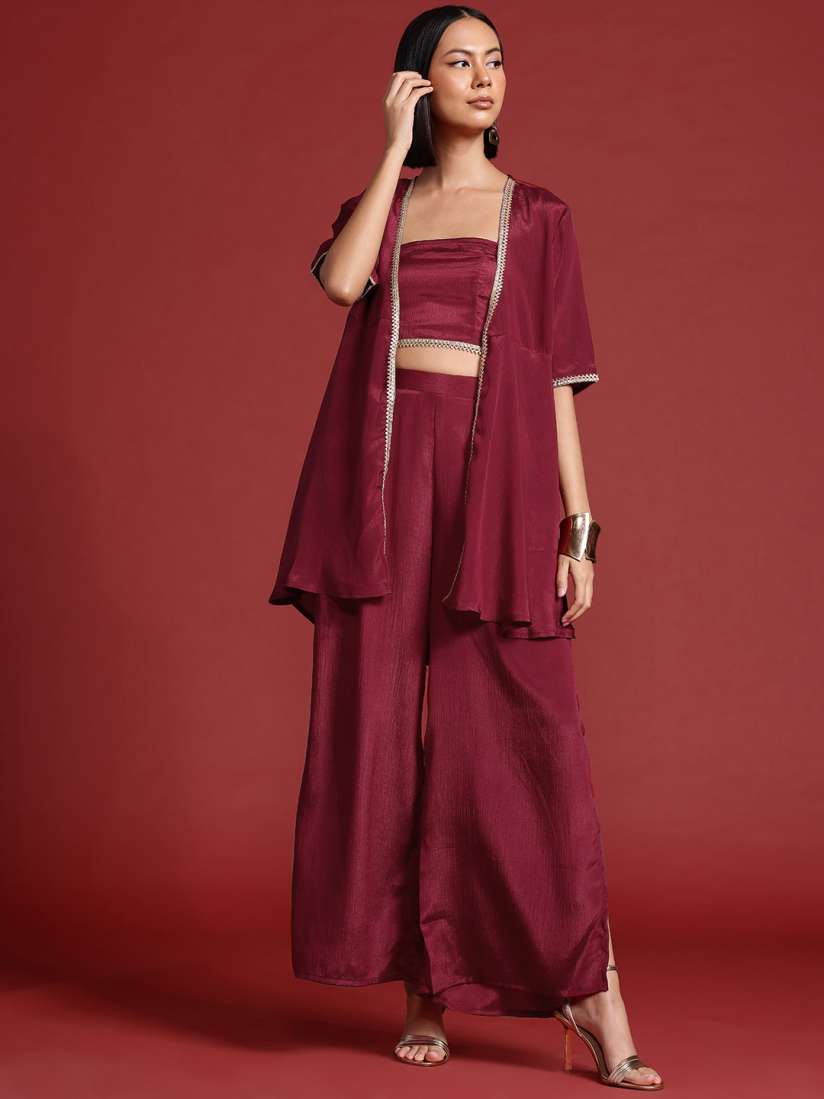 Buy all about you Gotta Patti Ethnic Co ords with Shrug Co Ords for Women 28583260 Myntra
