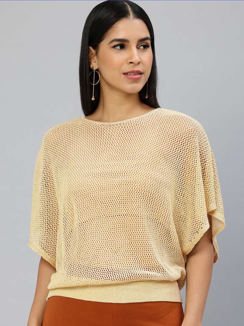 Buy London Rag Batwing Sleeves Sheer Top Tops for Women 28583922 Myntra