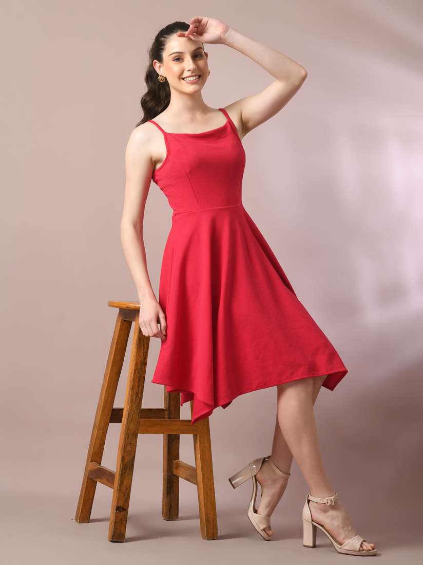 Fit and flare dress knee length deals