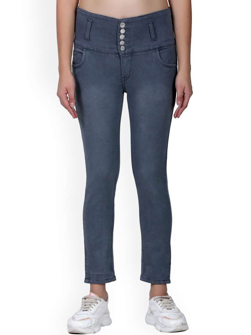 Buy BAESD Girls Skinny Fit Light Fade Clean Look Cotton Jeans Jeans for Girls 28597332 Myntra