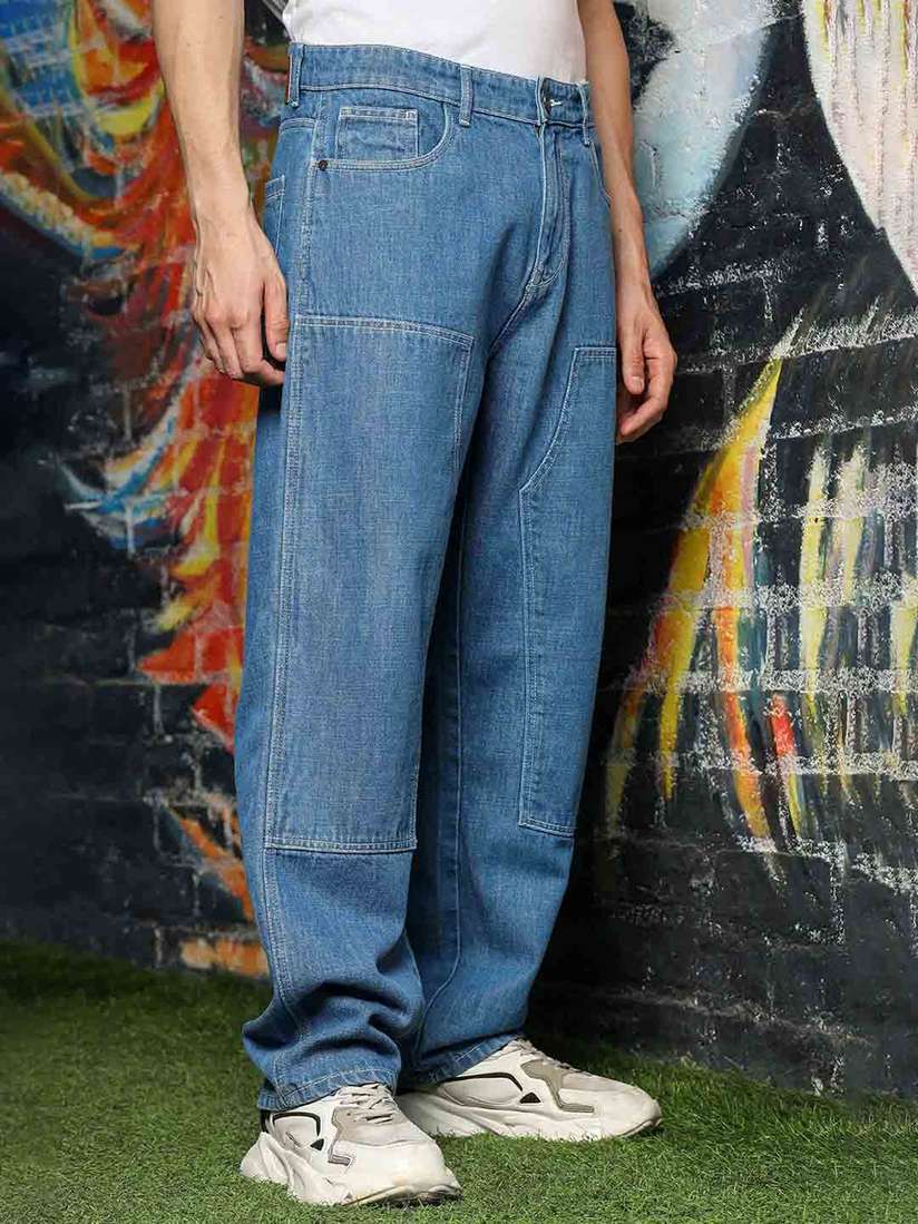 Baggy Jeans Myntra Mens Jeans Buy HERE&NOW Men Baggy Loose Relaxed