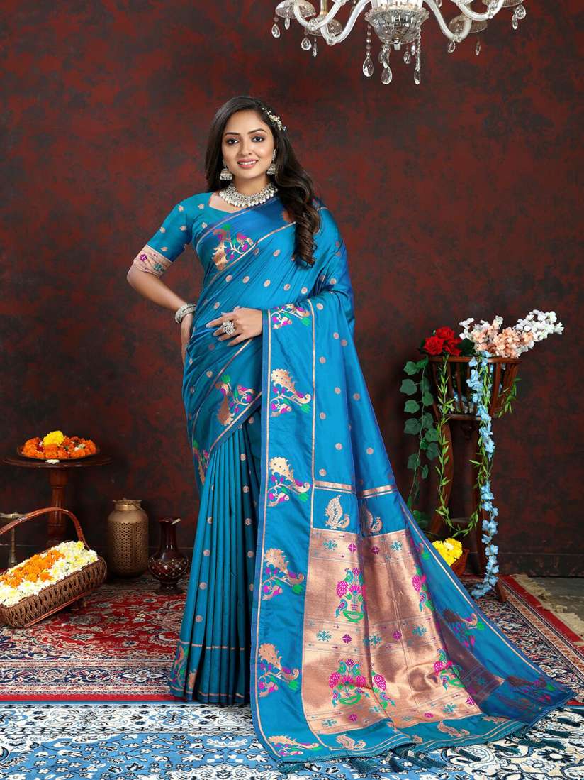 Myntra paithani sarees clearance