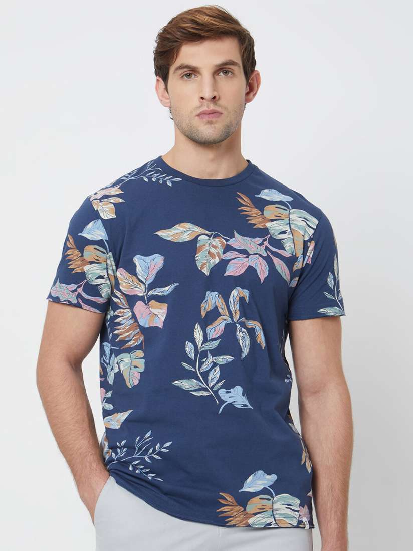 Mufti t shirts myntra 2025