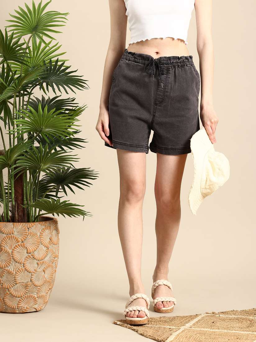 Myntra shorts for ladies discount