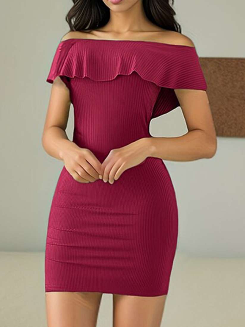 Buy StyleCast x Revolte Off Shoulder Cape Sleeve Bodycon Dress Dresses for Women 28620066 Myntra