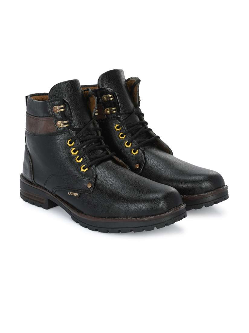 Buy Woakers Men Round Toe Mid Top Boots Boots for Men 28624416 Myntra