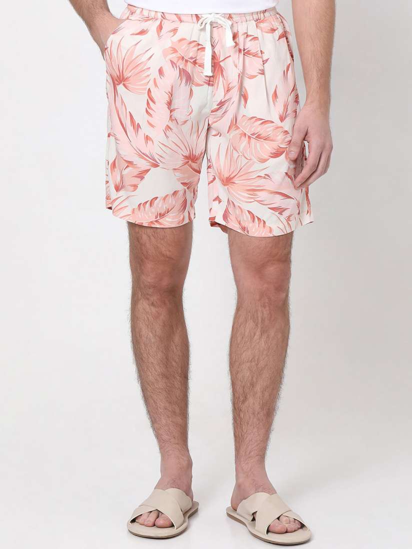 Buy Mufti Men Mid Rise Floral Printed Shorts Shorts for Men 28639634 Myntra