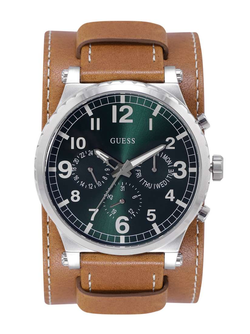 Buy GUESS Men Leather Straps Analogue Chronograph Watch U1162G1M Watches for Men 28645154 Myntra