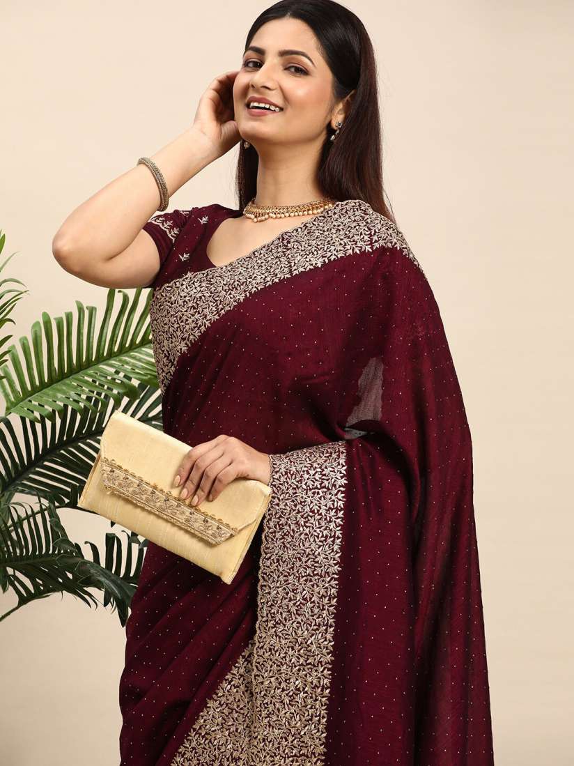 Buy kasee Embellished Embroidered Designer Saree Sarees for Women 28668310 Myntra