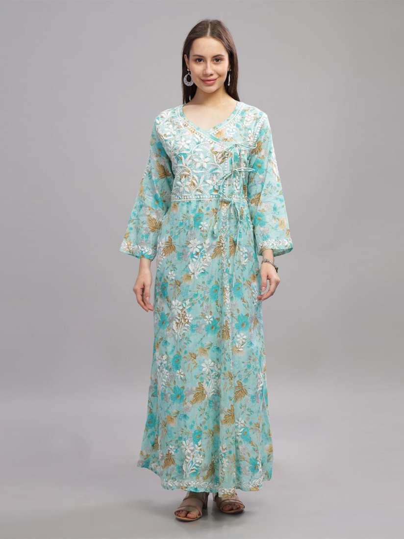 Myntra long cotton gowns top