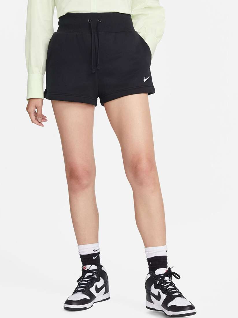 Buy Nike Sportswear Phoenix Fleece Women s High Waisted Shorts Shorts for Women 28672508 Myntra