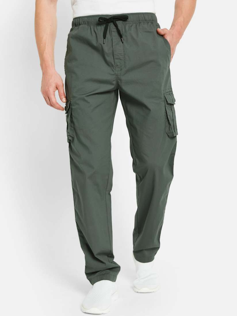 Buy Octave Men Mid Rise Cotton Cargo Track Pants Track Pants for Men 28680080 Myntra