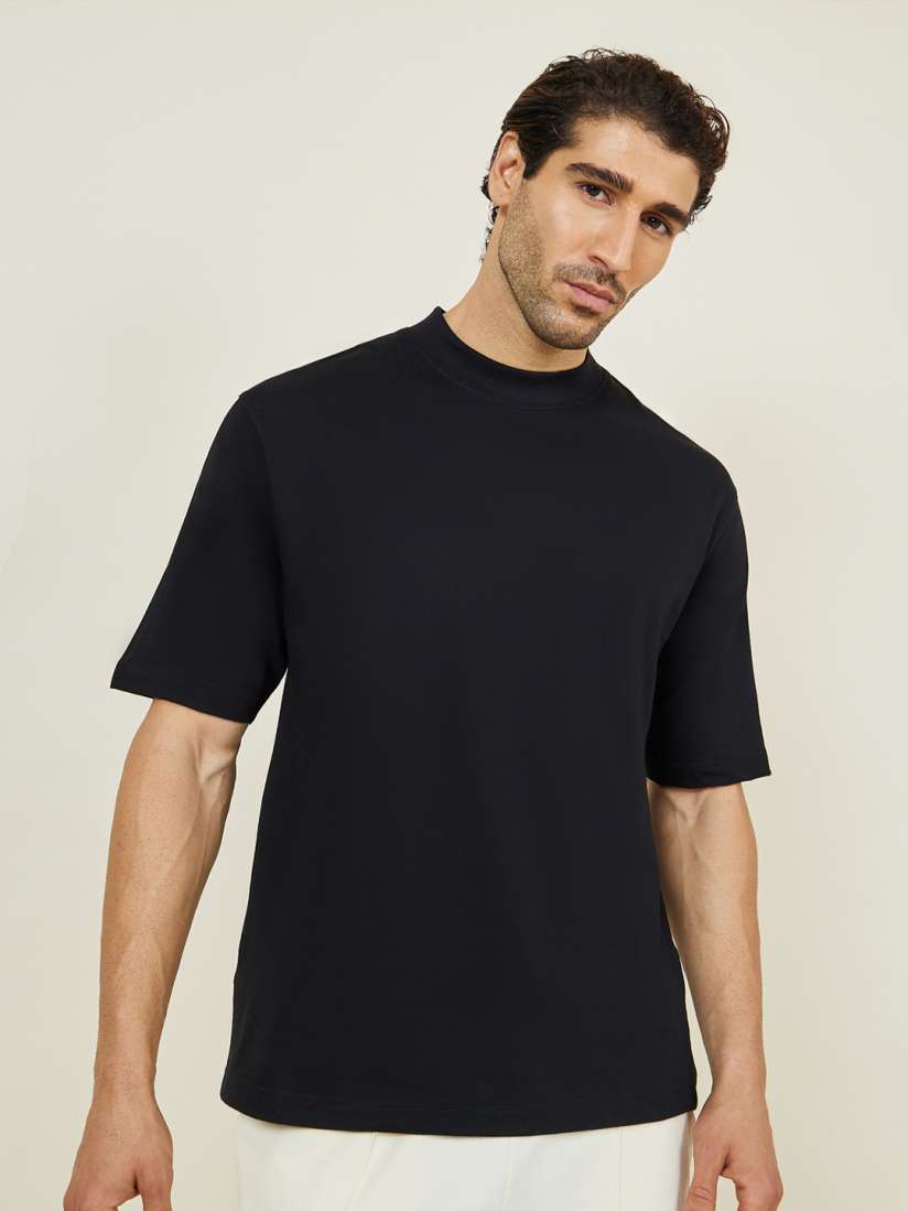 Myntra black t shirt best sale