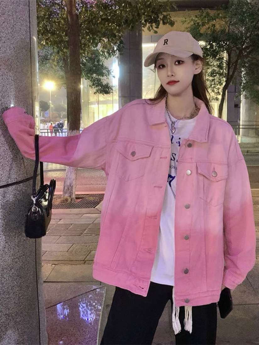 Buy StyleCast x Revolte Washed Spread Collar Long Sleeves Cotton Denim Jacket Jackets for Women 28686568 Myntra