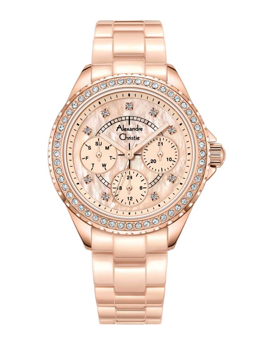 Buy Alexandre Christie Women Embellished Dial Bracelet Style Straps Analogue Watch 2B16BFBRGMN Watches for Women 28690418 Myntra