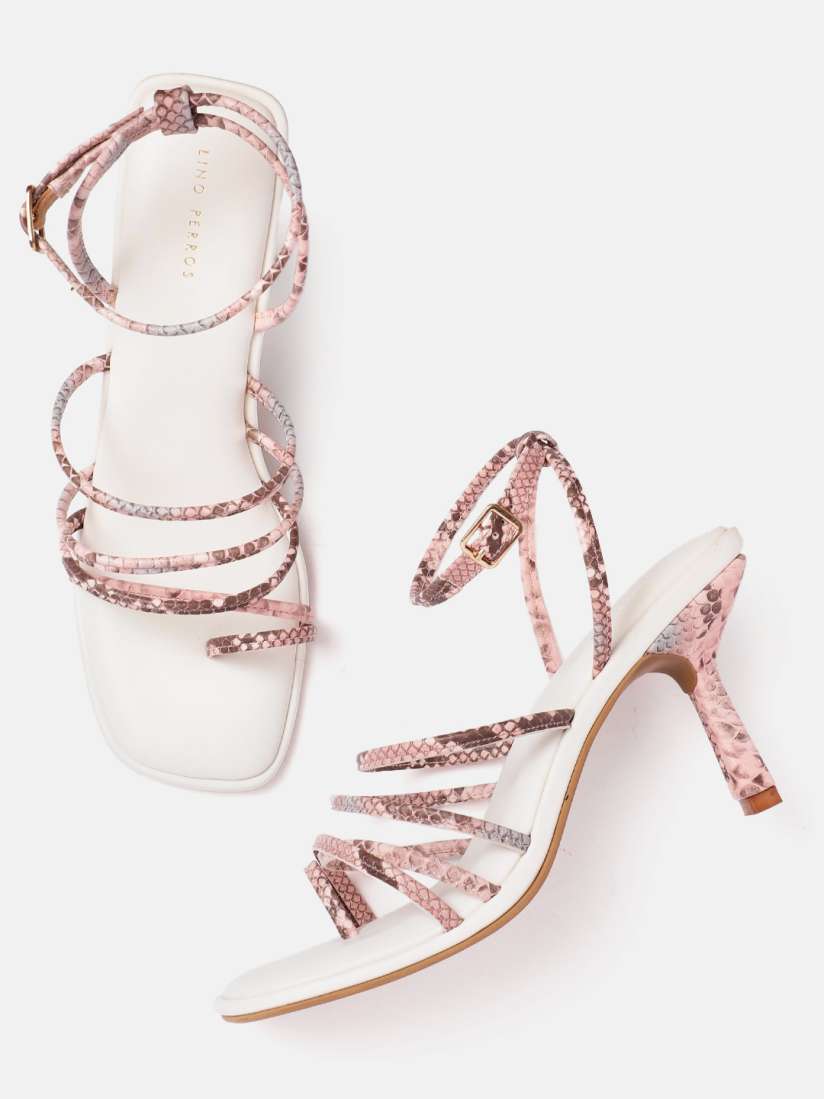 Buy Lino Perros Snakeskin Print Strappy Slim Heels Heels for Women 28690970 Myntra