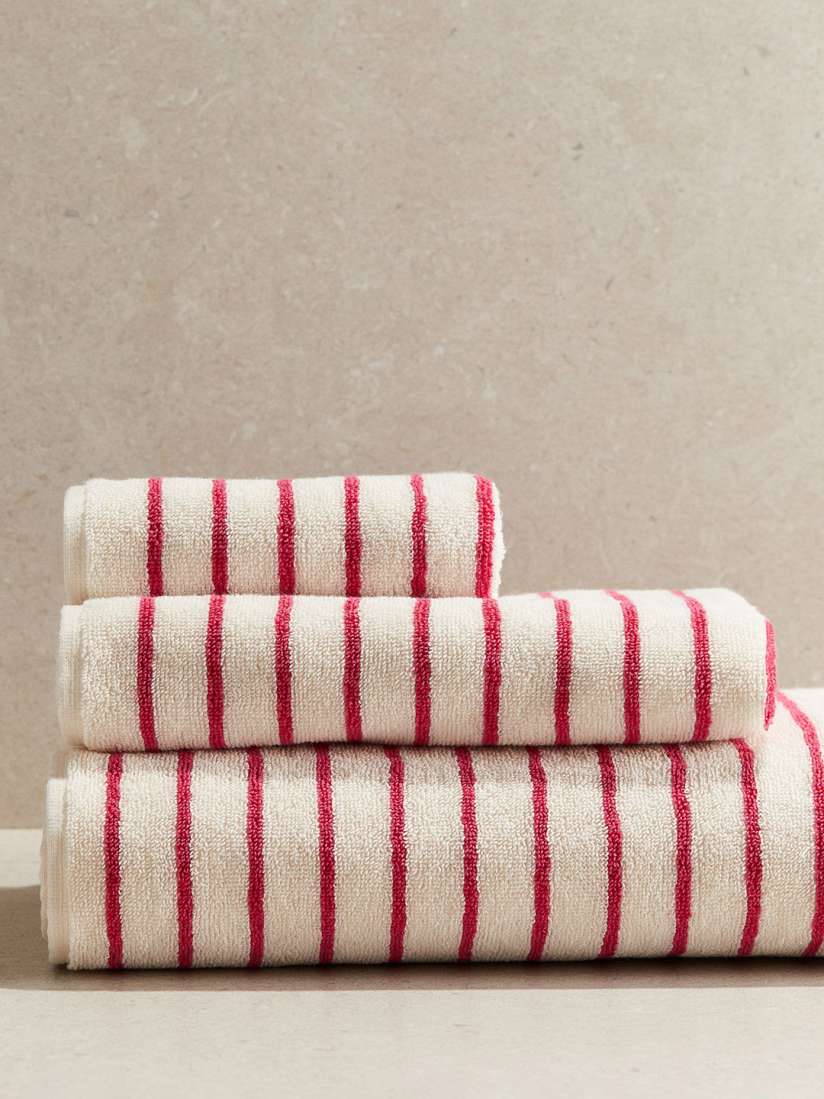 Buy H M White Pink Striped Bath Towel Bath Towels for Unisex 28695470 Myntra