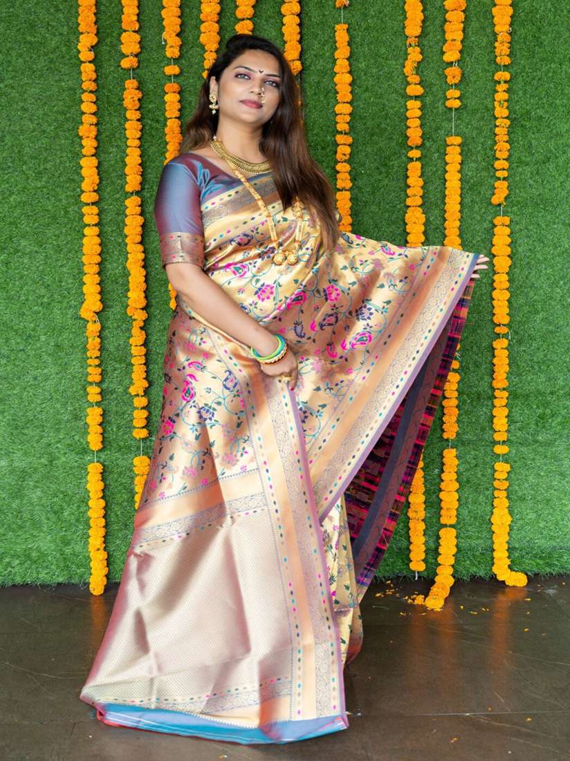 Buy SGF11 Woven Design Heavy Zari Work Kanjeevaram Silk Saree Sarees for Women 28712928 Myntra