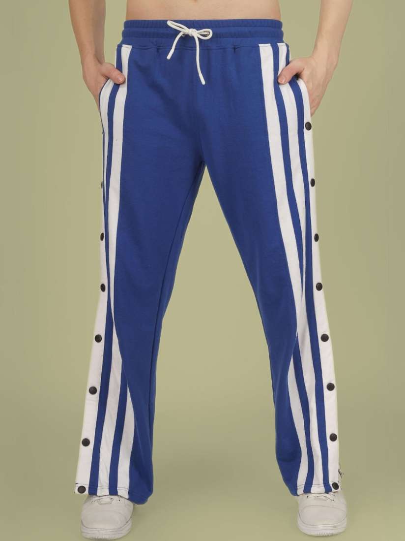 Track pants open side top