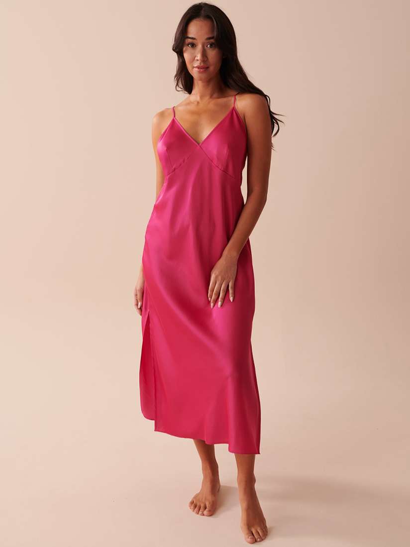 Satin midi nightdress cheap