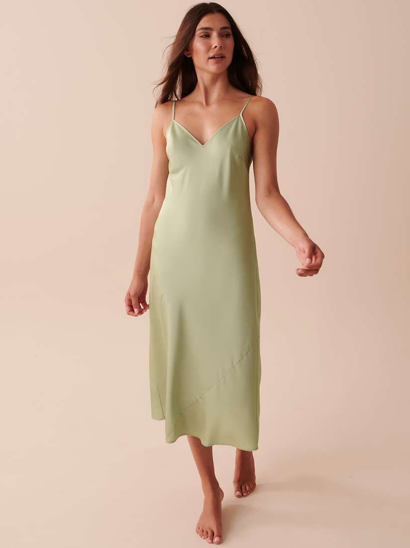 Satin midi nightdress top